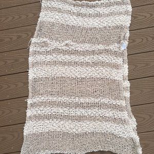 Tan and Cream Stripe, Kimchi Blue Infinity Scarf